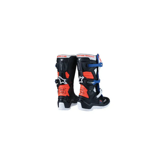 Botas para adolescente Tech 7S - negro/blanco/rojo/azul