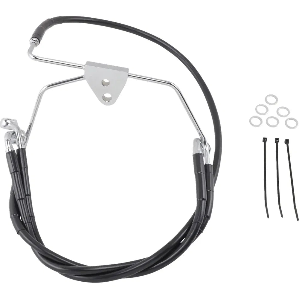 Kit de línea de freno de vinilo negro de longitud extendida