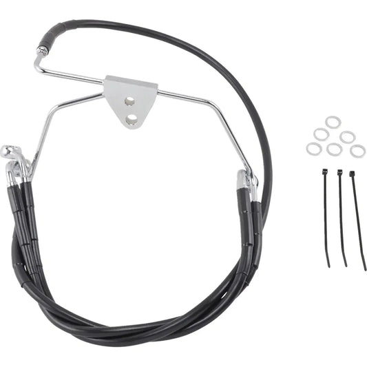 Kit de línea de freno de vinilo negro de longitud extendida