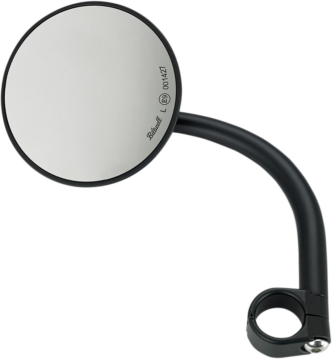 Mirror w/mount - Round - Black