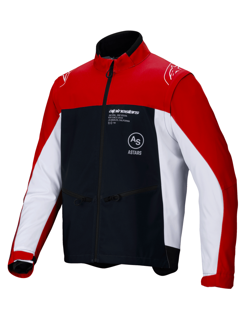 Chamarra Alpinestars Lite-Dura Softshell - negro/rojo/blanco
