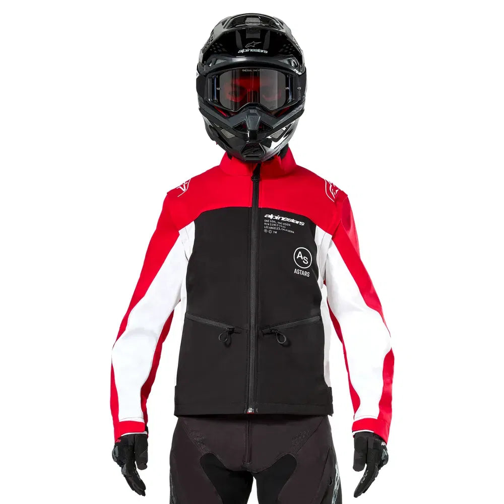 Chamarra Alpinestars Lite-Dura Softshell - negro/rojo/blanco