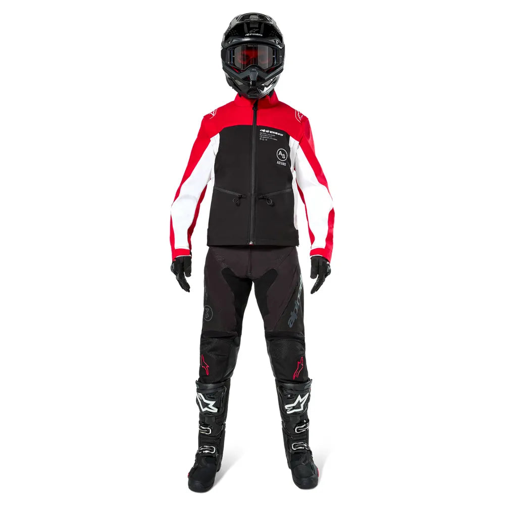 Chamarra Alpinestars Lite-Dura Softshell - negro/rojo/blanco