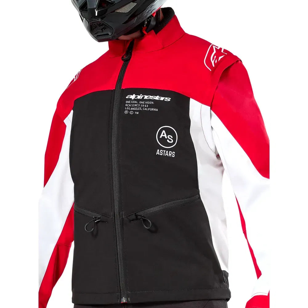 Chamarra Alpinestars Lite-Dura Softshell - negro/rojo/blanco