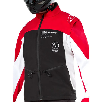 Chamarra Alpinestars Lite-Dura Softshell - negro/rojo/blanco