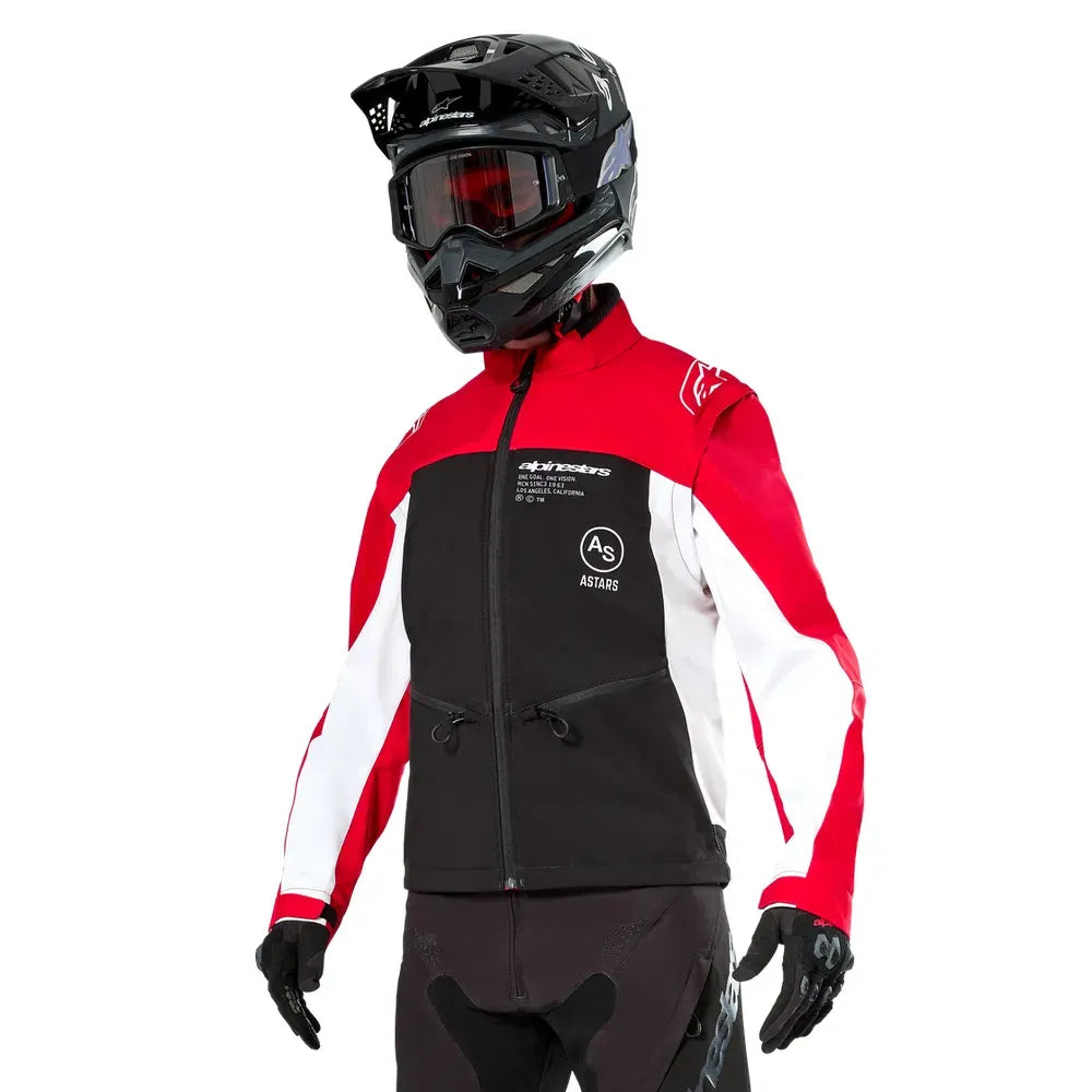 Chamarra Alpinestars Lite-Dura Softshell - negro/rojo/blanco