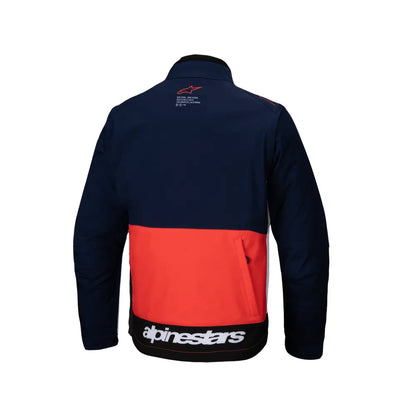 Chamarra Alpinestars Lite-Dura Softshell - azul/naranja/blanco