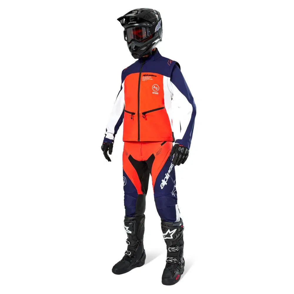 Chamarra Alpinestars Lite-Dura Softshell - azul/naranja/blanco