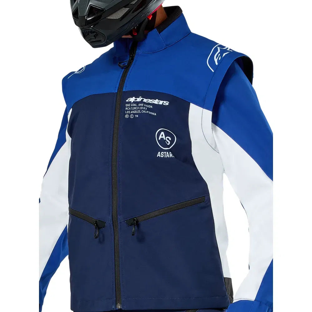 Chamarra Alpinestars Lite-Dura Softshell - marino/azul/blanco