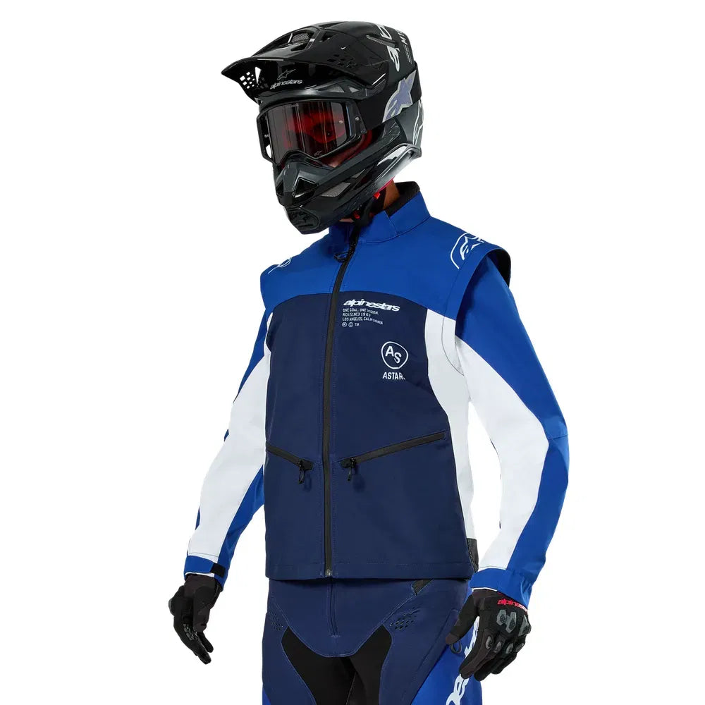 Chamarra Alpinestars Lite-Dura Softshell - marino/azul/blanco