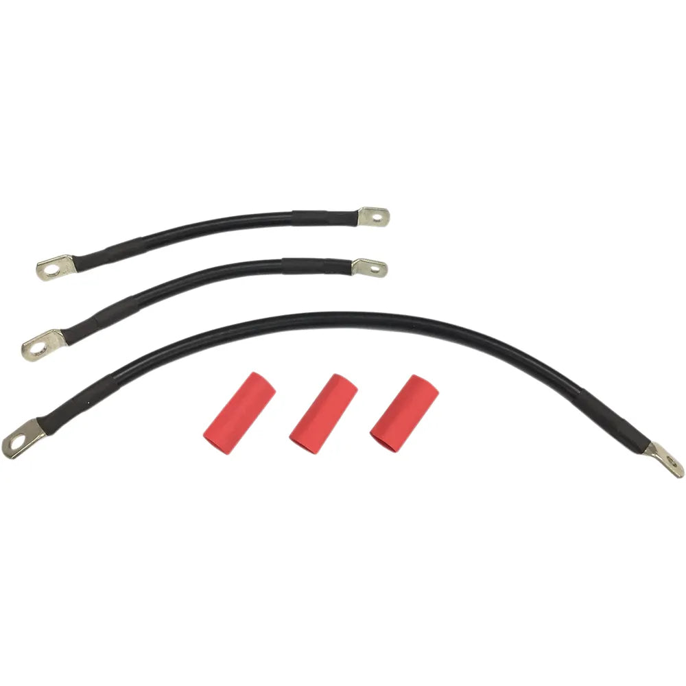 Black Battery Cable Set - '91-'93 Dyna