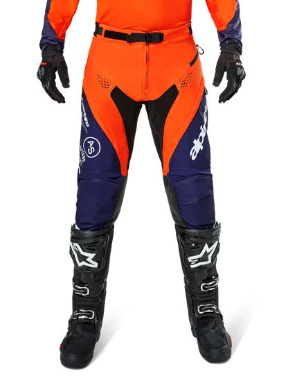 Pantalones Alpinestar Pro-Dura - Azul marino/Naranja intenso/Blanco