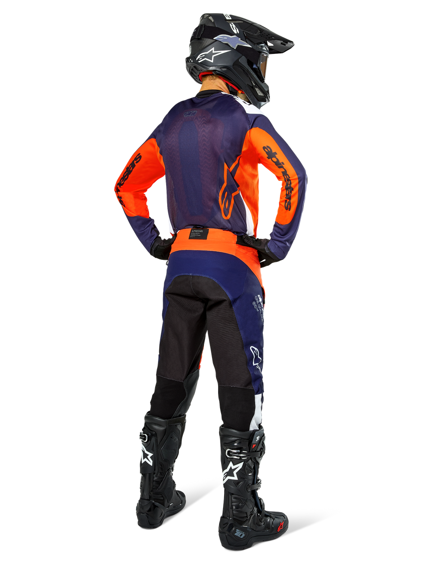Pantalones Alpinestar Pro-Dura - Azul marino/Naranja intenso/Blanco