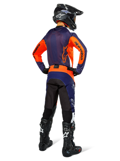 Pantalones Alpinestar Pro-Dura - Azul marino/Naranja intenso/Blanco