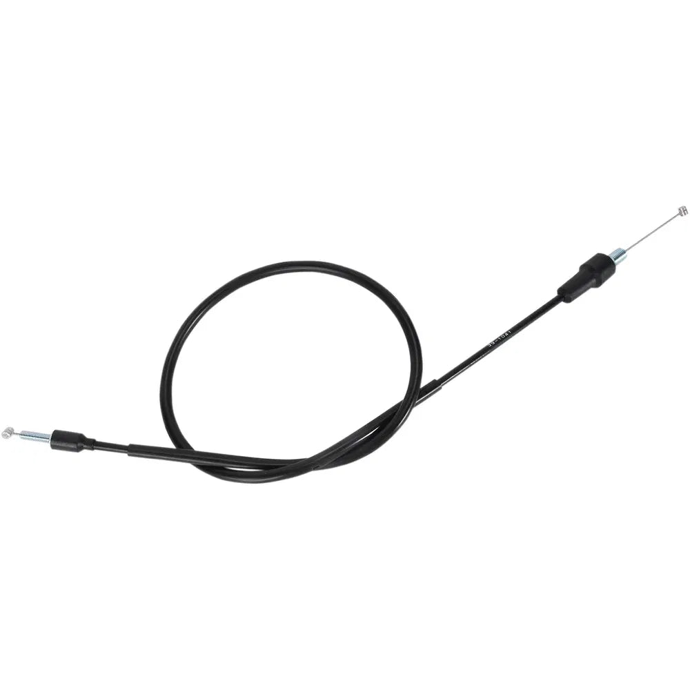 Cable del acelerador de vinilo negro.