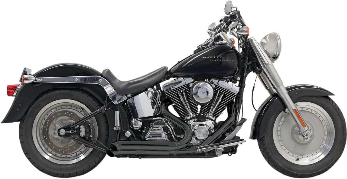 Sistema de escape Pro-Street - Escape Pro Street - Negro - Turn Out - Softail '86-'17