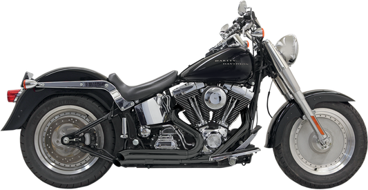 Sistema de escape Pro-Street - Escape Pro Street - Negro - Turn Out - Softail '86-'17