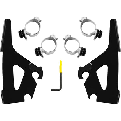 Kit de montaje con bloqueo de gatillo de carenado Batwing - Kit de montaje Batwing - Negro - Chief