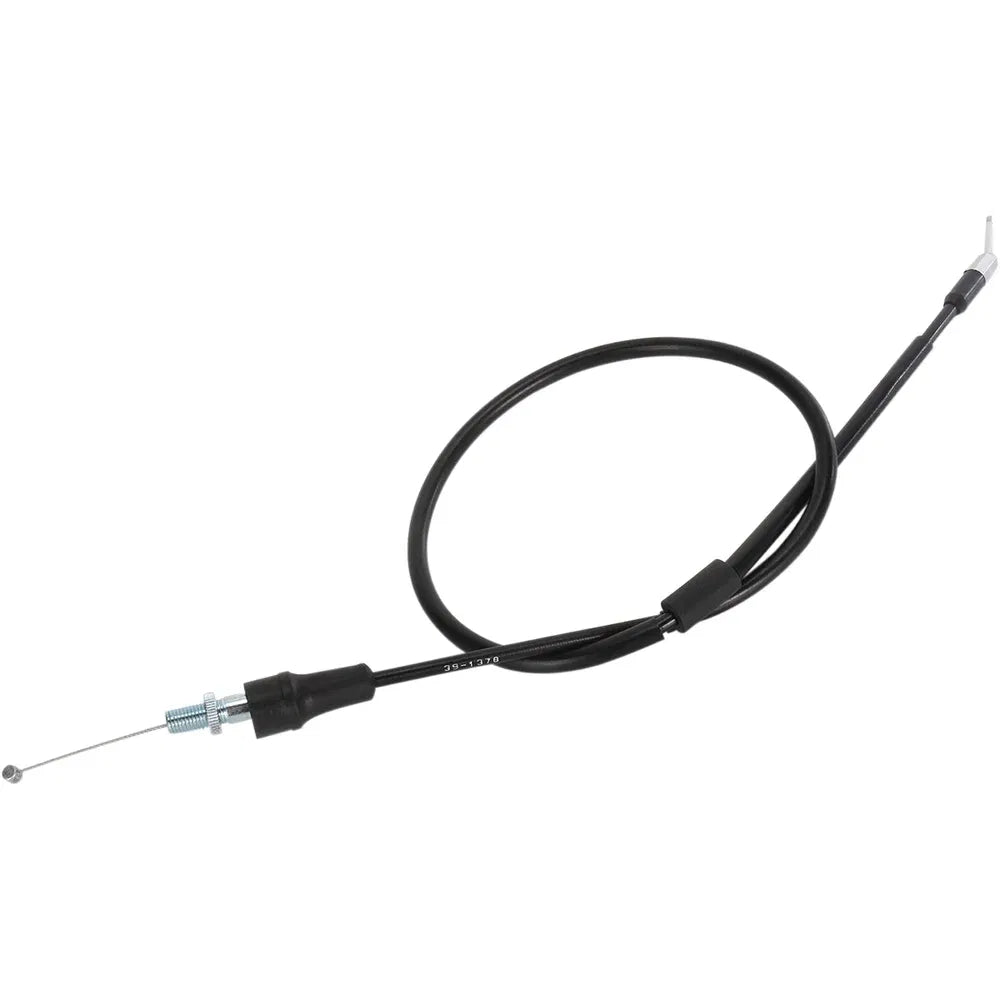 Cable del acelerador de vinilo negro.
