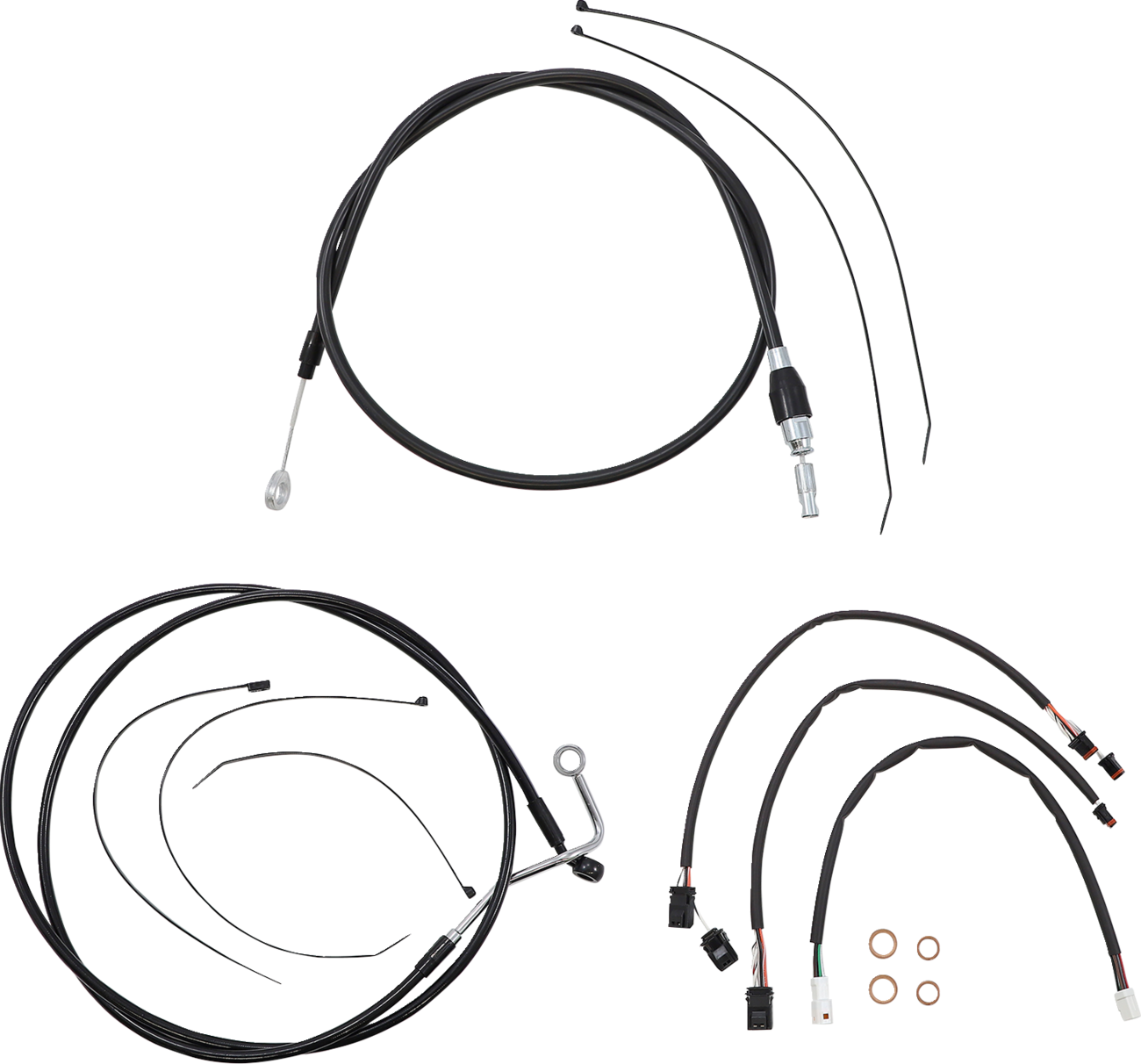 Kit de instalación de manillar XR - Kit de instalación de manillar XR - Perchas Ape de 15"-17" - FLTR '21-'23 - Negro