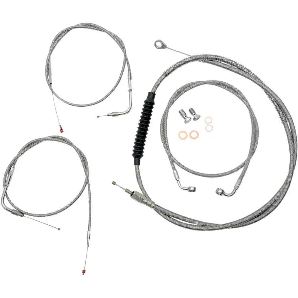 Kit de línea de freno/cable de manillar trenzado de acero inoxidable estándar