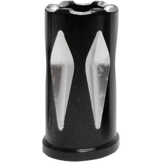 Valve Stem Caps - Rival - Black Anodized