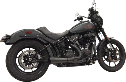 Sistema de escape The Ripper 2 en 1 - Sistema de escape Ripper 2 en 1 con silenciador Megáfono - Corto - Cromado - 49 estados - M8 Softail