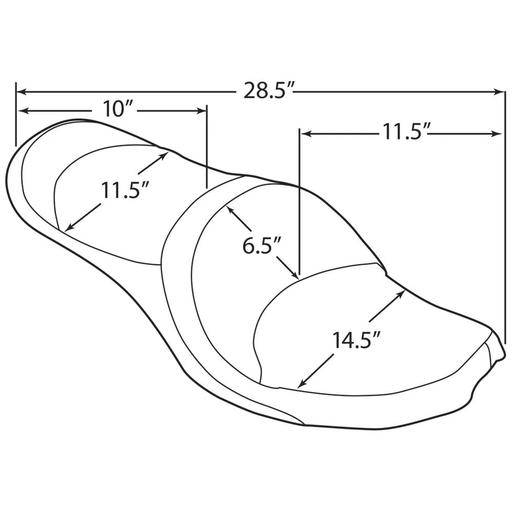 Asiento de vinilo doble para 2 personas