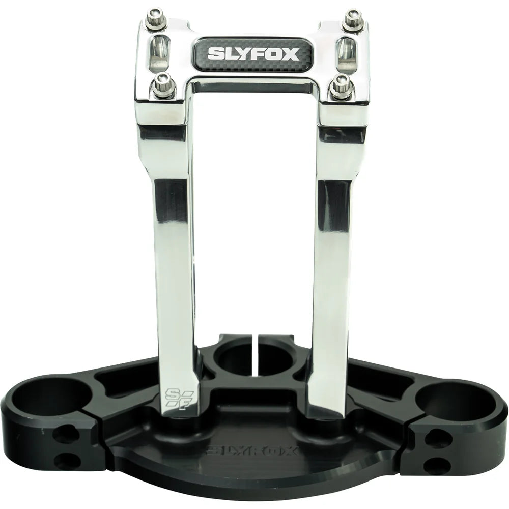 Kit SLYFOX Handlebar Riser Straight 1-1/8" Clamping 8" Rise