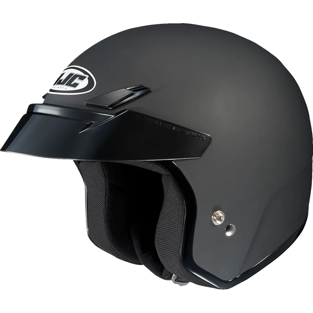 Casco cs-5n de tono de goma sólido/negro plano
