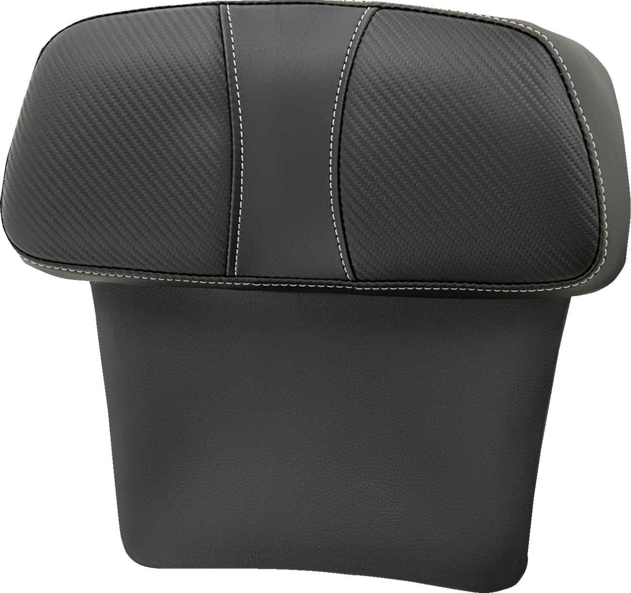 Almohadillas de respaldo Chopped Tour Pak - Almohadilla de respaldo Chopped Tour Pak - Dominator - Negro con inserción de fibra de carbono - FLT/FLH '14-'23