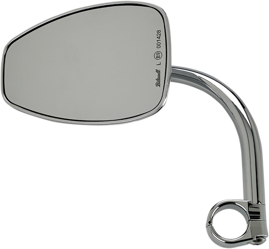 Mirror w/mount - Tear Drop - Chrome