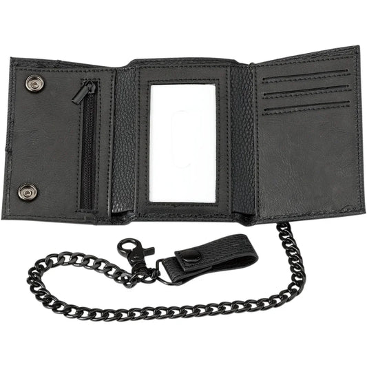 Cartera de cuero clásica