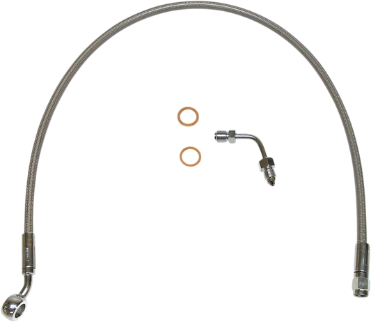 Línea de freno superior XR con adaptador - Línea de freno - Superior - Acero inoxidable - ABS