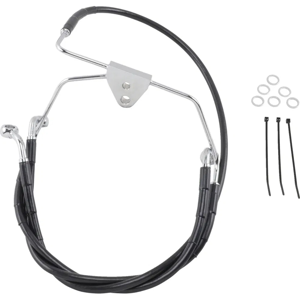 Kit de línea de freno de vinilo negro de longitud extendida