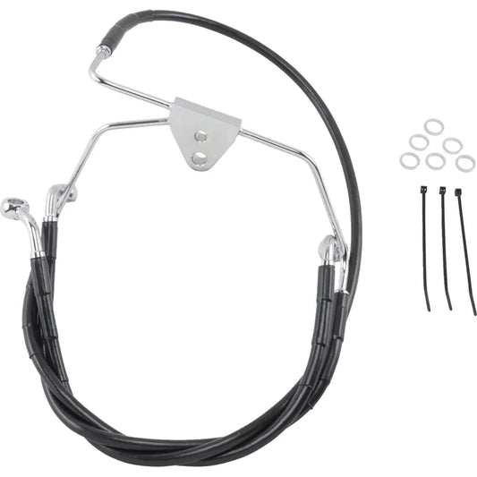 Kit de línea de freno de vinilo negro de longitud extendida