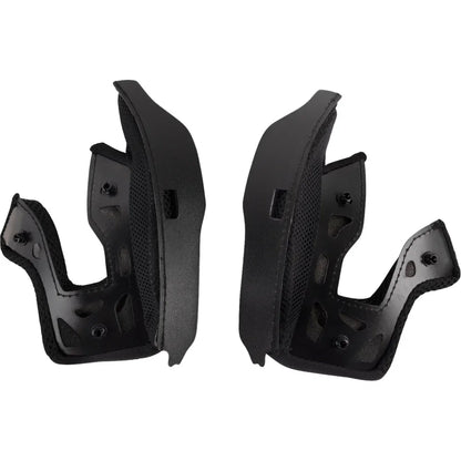 Almohadillas negras para mejillas del casco fleet juvenil