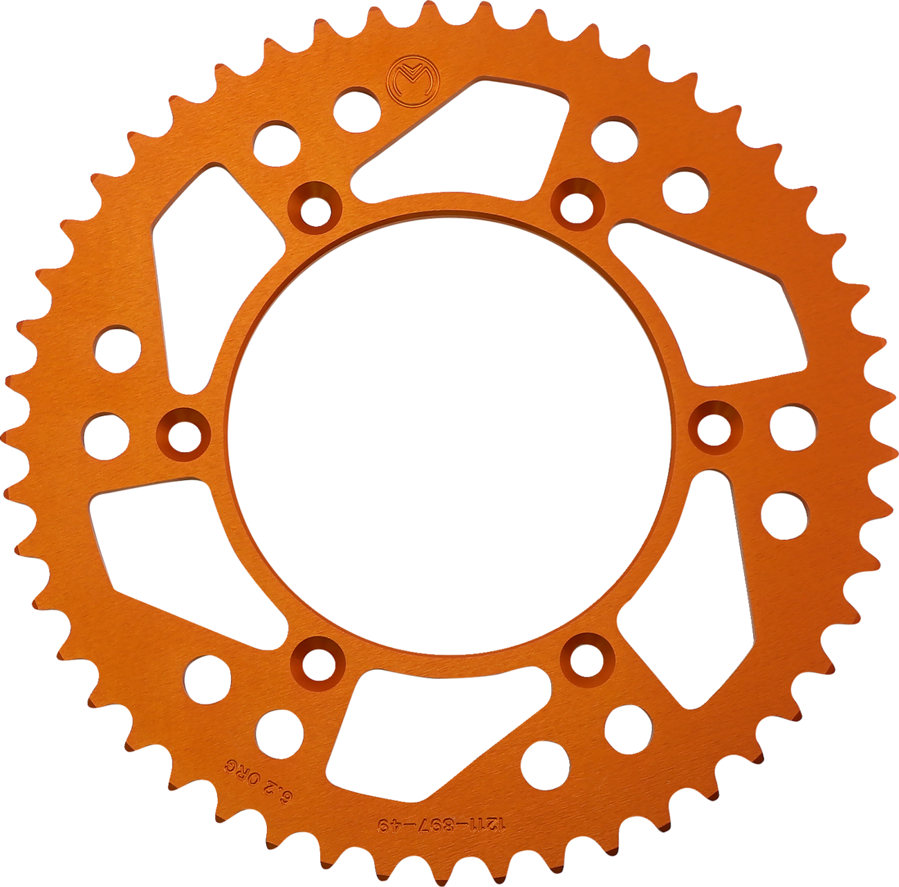 Corona Trasera Aluminio - Corona Trasera - Aluminio - 49 Dientes - Naranja - Husaberg/Husqvarna/KTM