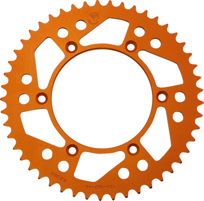 Corona Trasera Aluminio - Corona Trasera - Aluminio - 49 Dientes - Naranja - Husaberg/Husqvarna/KTM