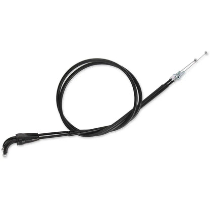 Cable del acelerador de vinilo negro.