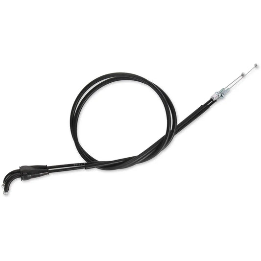 Cable del acelerador de vinilo negro.