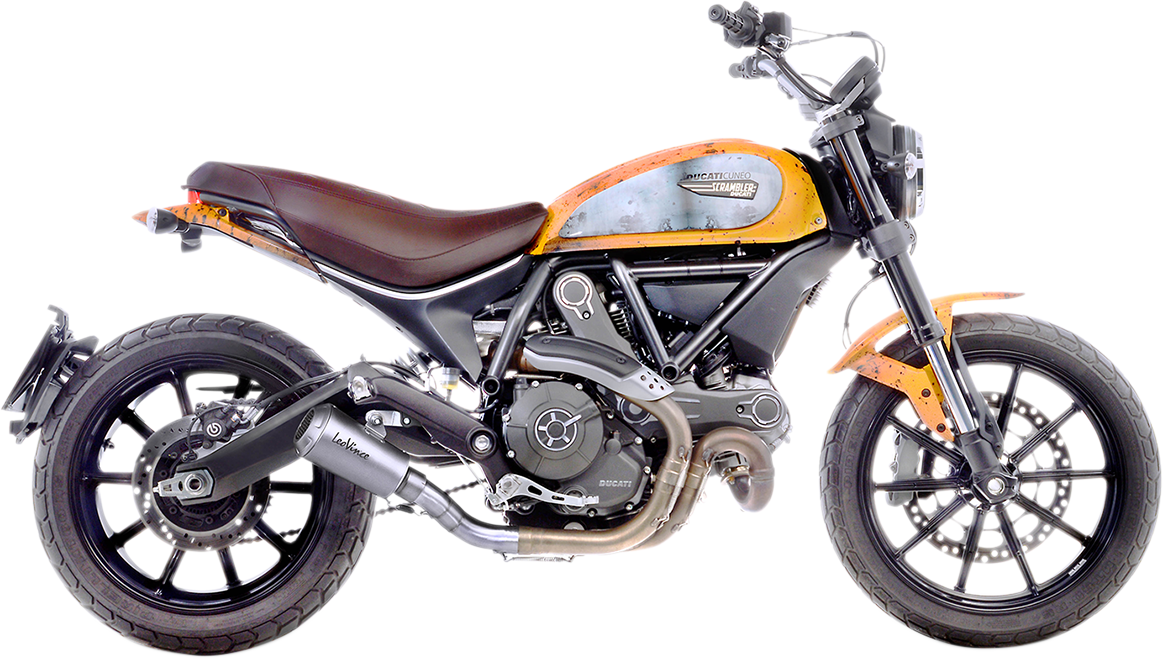 Silenciador Slip-On LV-10 - Silenciador LV-10 de acero inoxidable para Scrambler