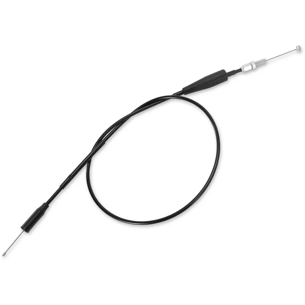Cable del acelerador de vinilo negro.