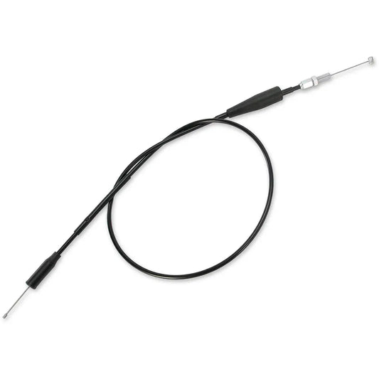 Cable del acelerador de vinilo negro.