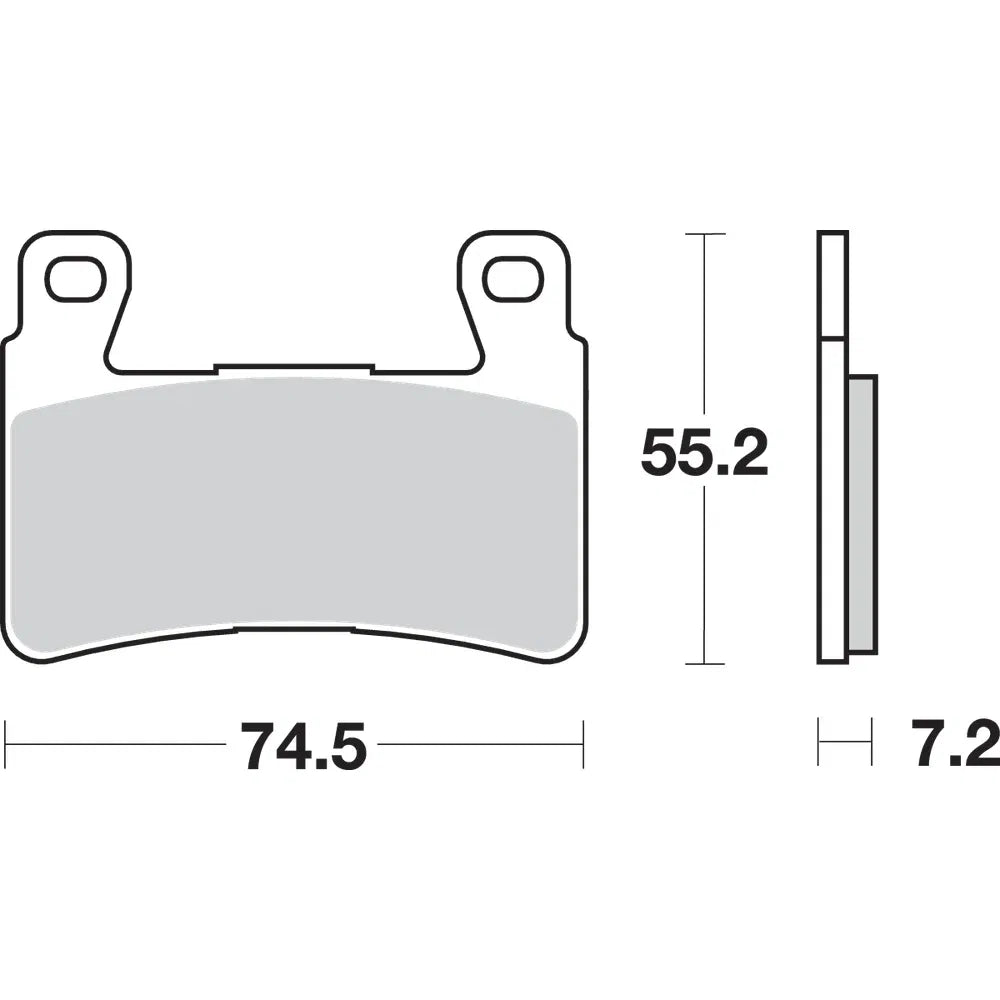 Pastillas de freno dc racing dual carbon