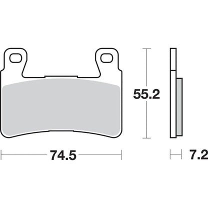 Pastillas de freno dc racing dual carbon