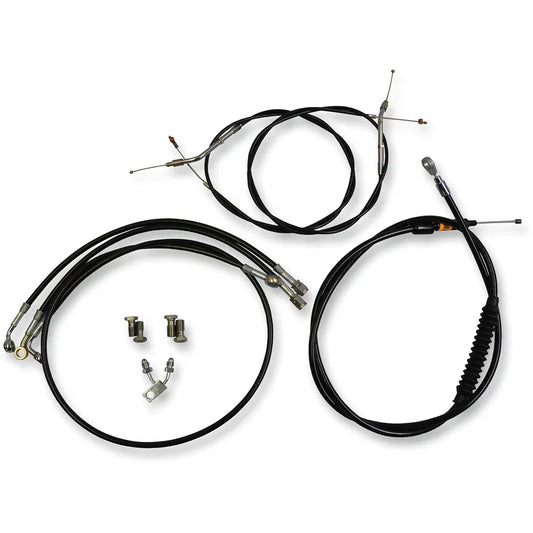 Kit de cable de freno/cable de manillar de vinilo negro estándar — ape hanger