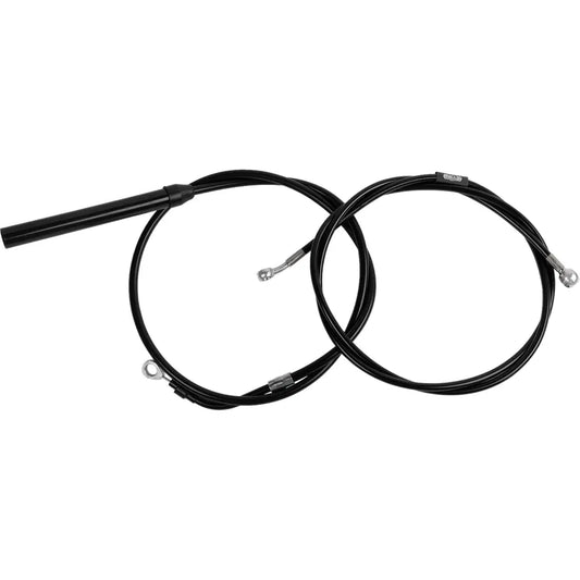 Kit de cable de freno/cable de manillar de vinilo negro estándar — ape hanger