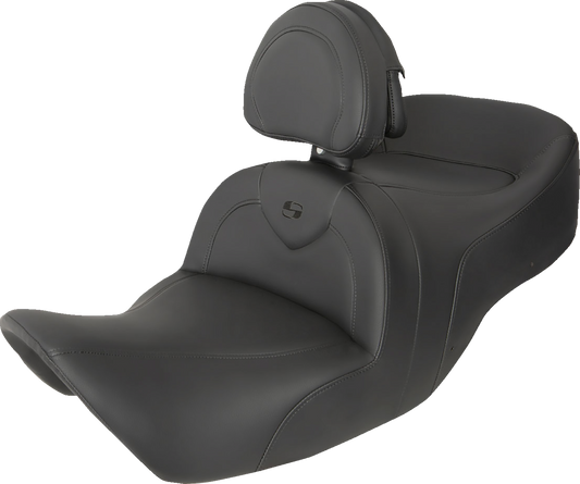 Asiento RoadSofa™ - Asiento RoadSofa™ - con respaldo - Negro/Costuras negras - GL1800 '01-'10