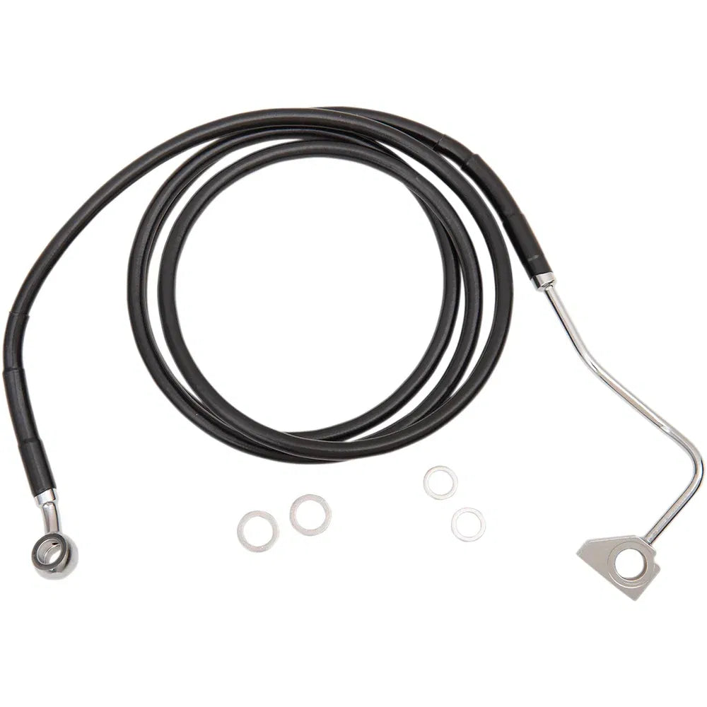 Kit de línea de freno de vinilo negro de longitud extendida